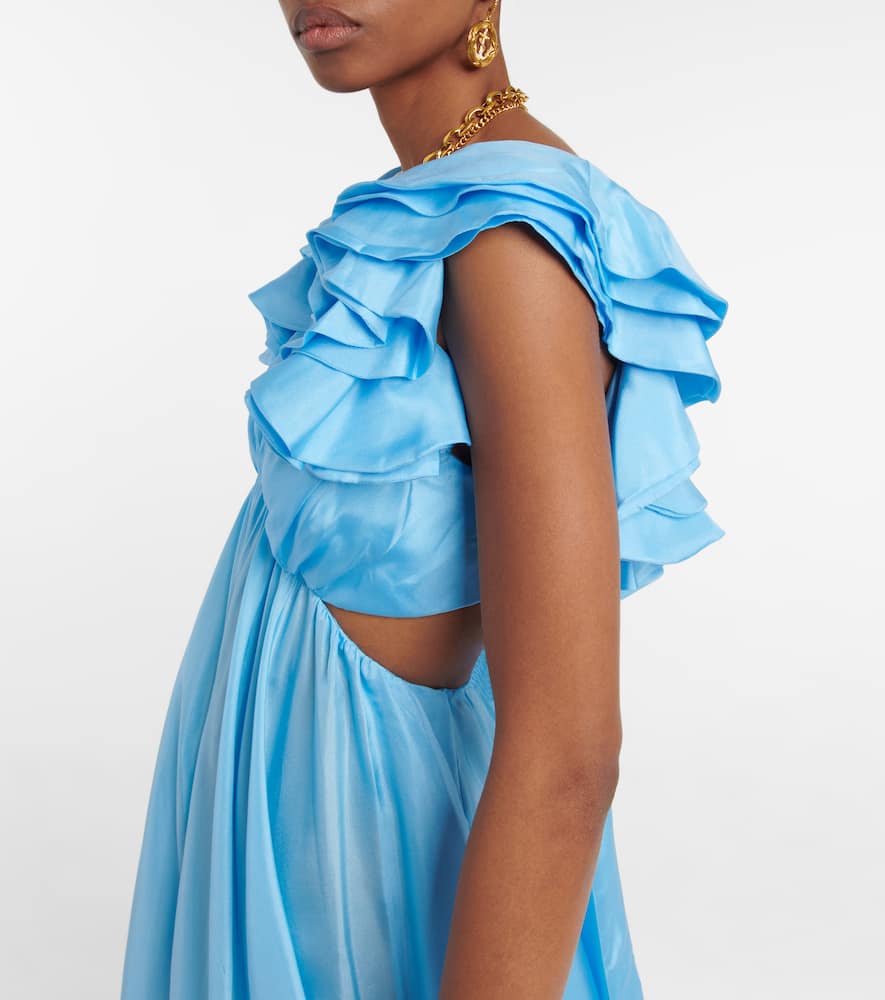 Zimmermann Halcyon cutout silk maxi dress