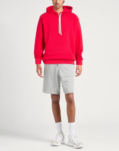 Man Sweatshirt Red Size L Cotton