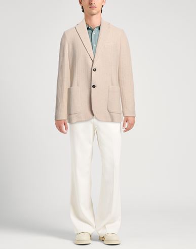 Circolo 1901 Man Blazer Beige Size 44 Virgin Wool