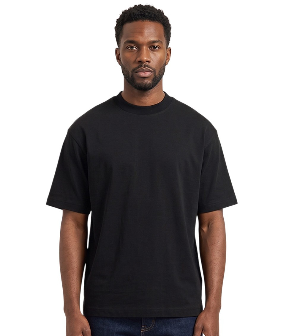 Black Solid T-Shirt