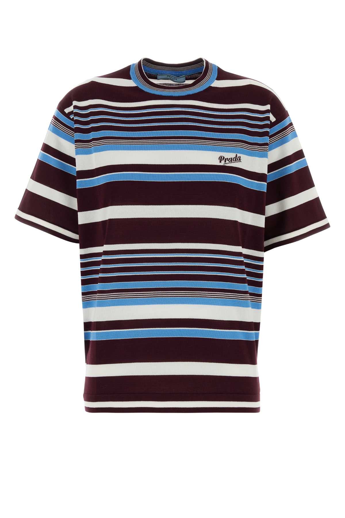 Striped Cotton T-Shirt — Multicolor