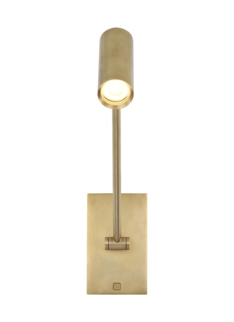 Natural Brass LED Wall Sconce from the Ponte Collection