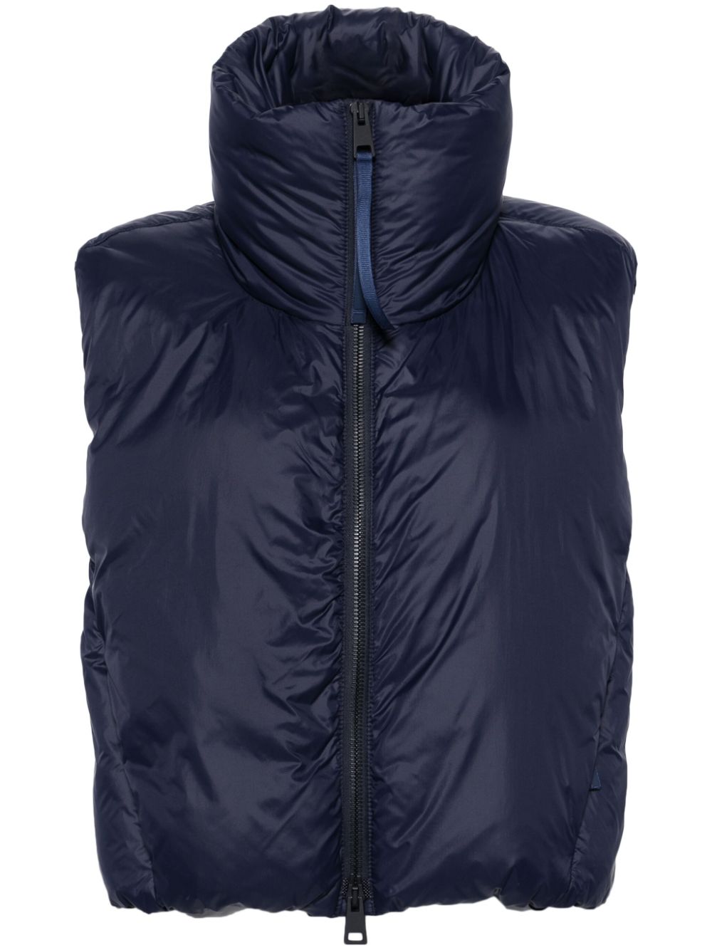 Spessa cropped down gilet - Black