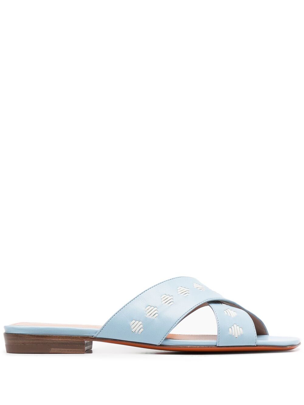 Crossover straps sandals - Blue