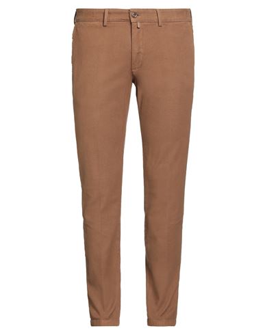 Man Pants Brown Size 38 Cotton, Elastane