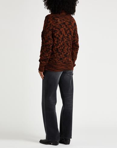 Woman Turtleneck Rust Size L Wool, Polyamide