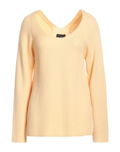 Woman Sweater Apricot Size 4 Virgin Wool, Cotton