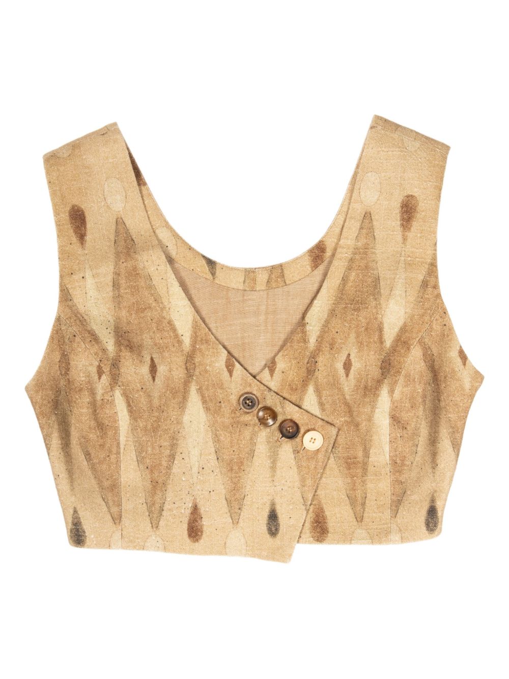 YANGKEHAN floral-print vest - Neutrals