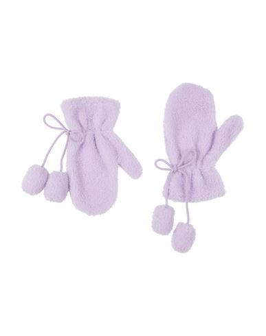 Woman Gloves Lilac Size ONESIZE Polyester
