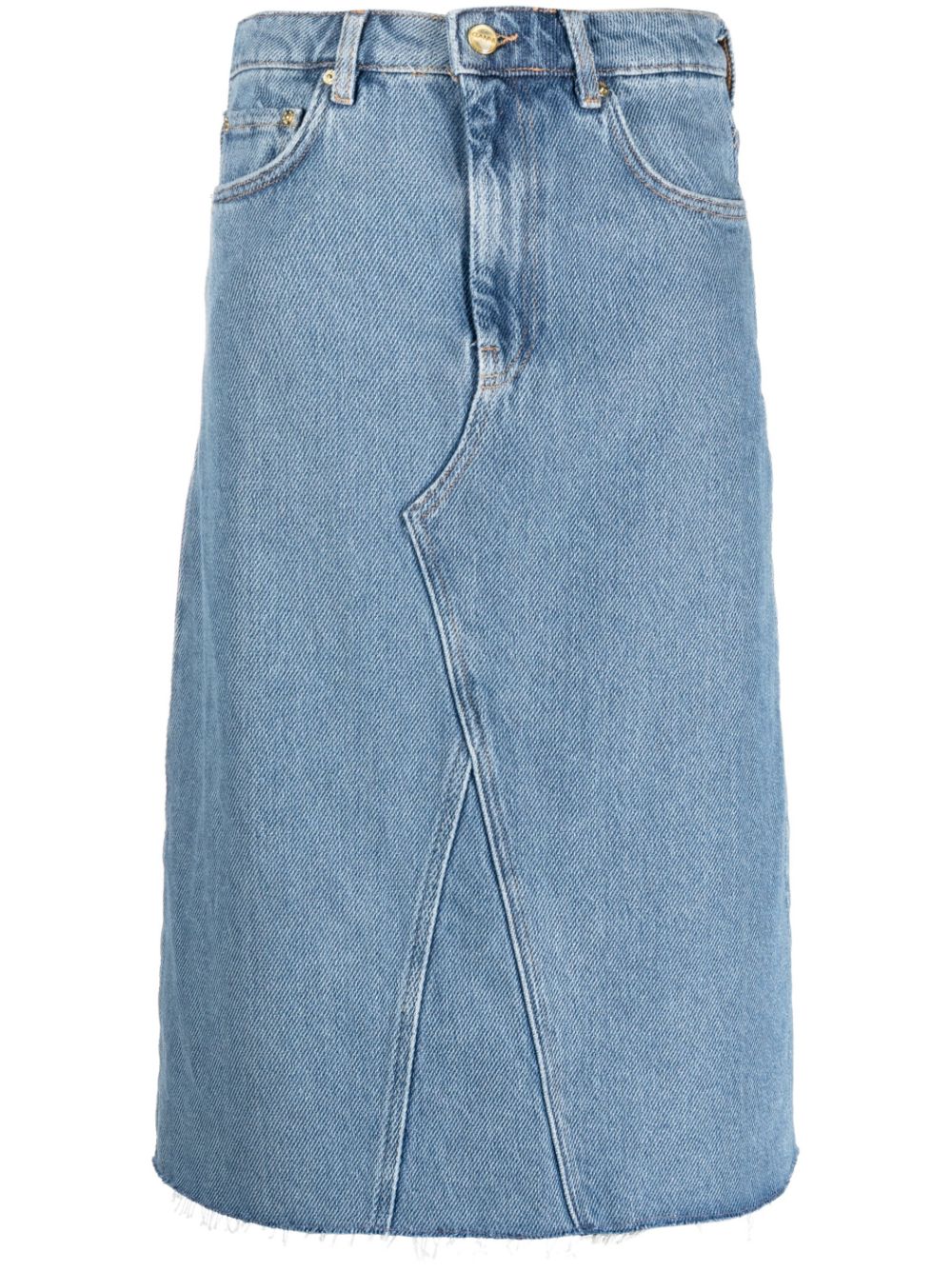 High-waist denim skirt - Blue