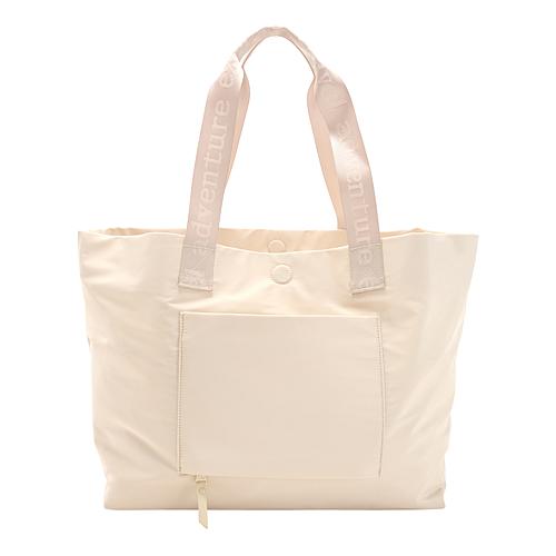 Reversible Solid/Print Tote Bag