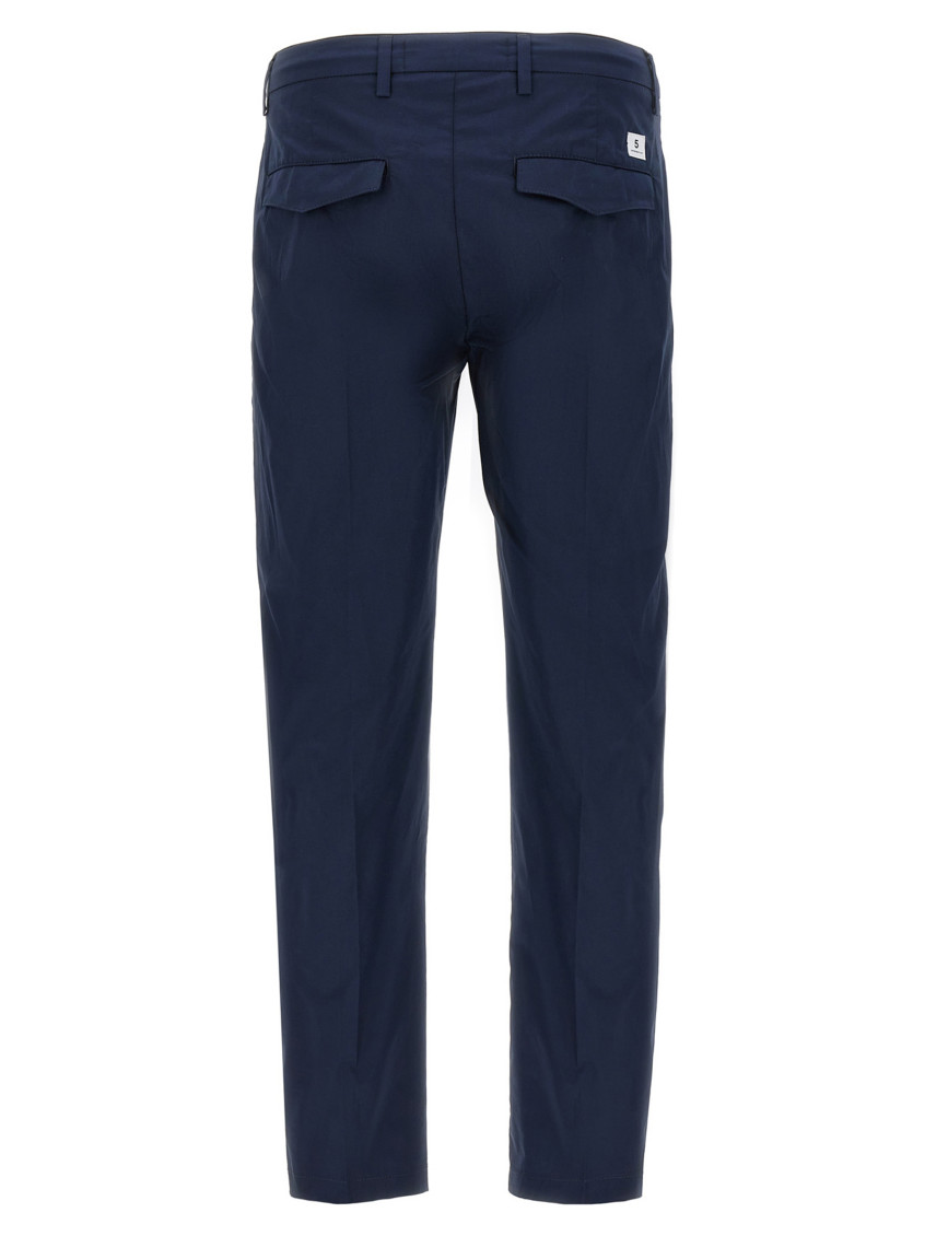 Mid-rise slim-fit trousers