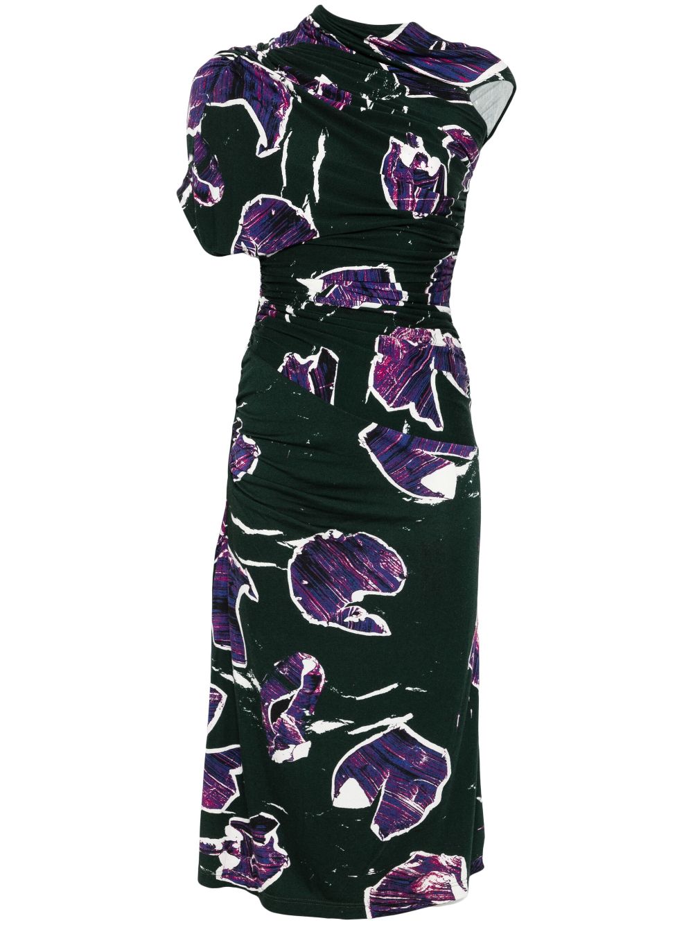 Wrap midi dress - Green
