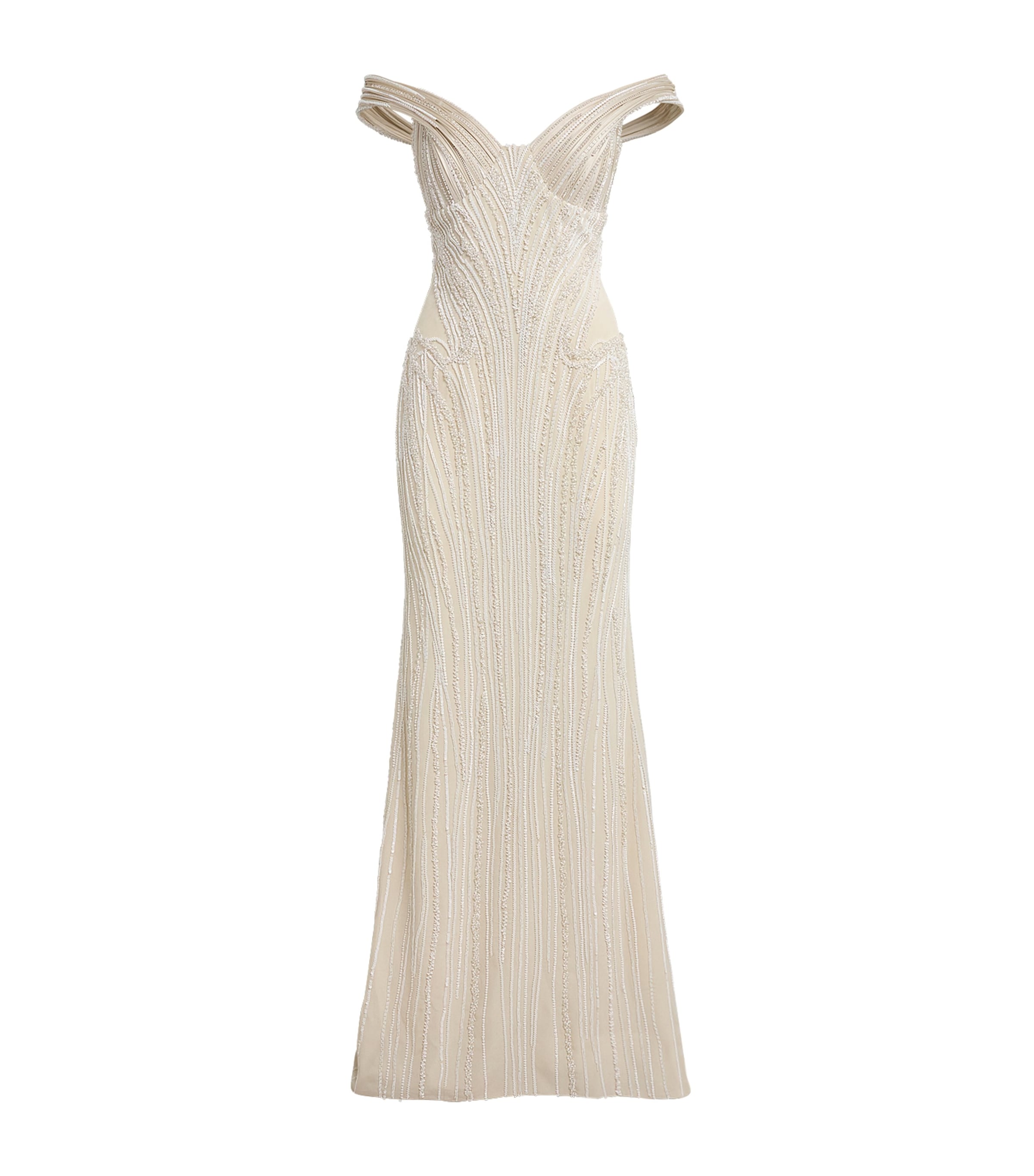 Embellished Sculpted Starlight Gown