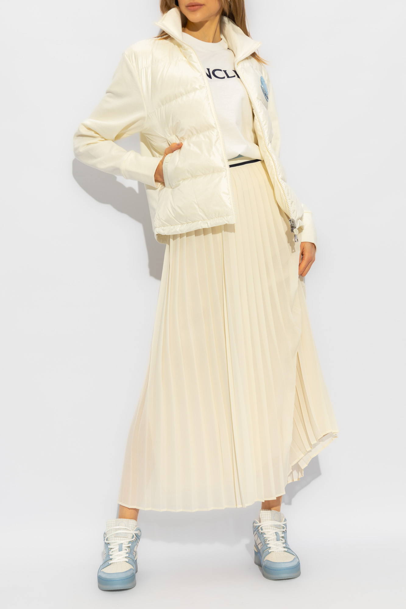 ‘Gonna’ Pleated Skirt, Women's, Cream