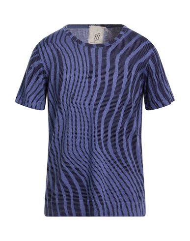 Man Sweater Blue Size L Cotton, Cashmere