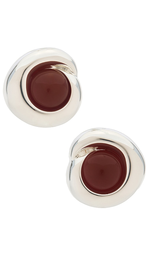 Julietta Agnes Earrings in Metallic Silver