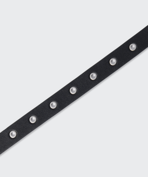 Synthetic Leather Eyelet Belt_25mm