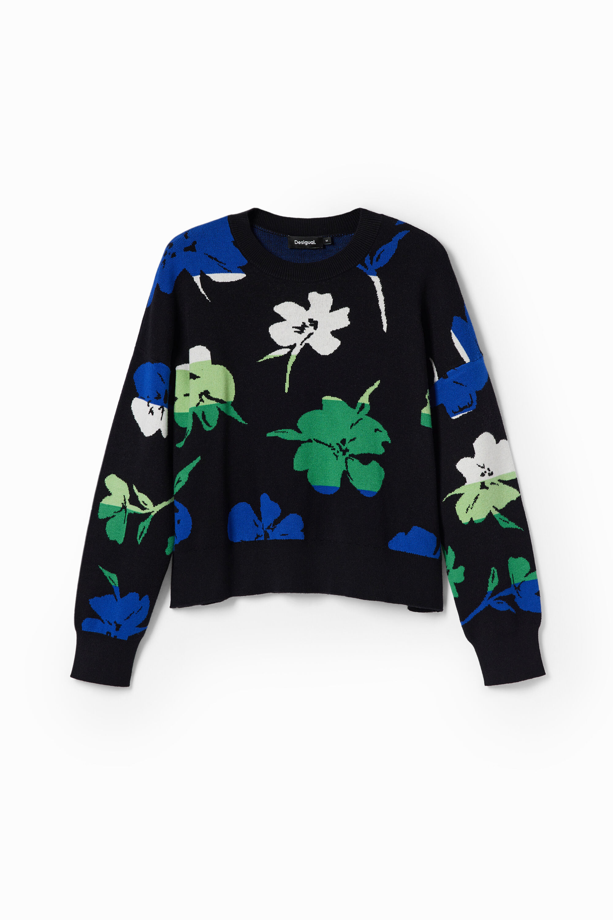 Oversize floral pullover