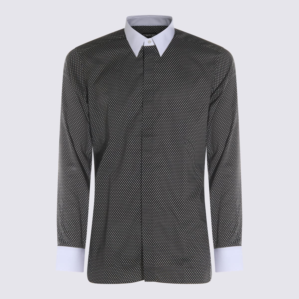 Cotton Printed Diamond Classic Fit Shirt