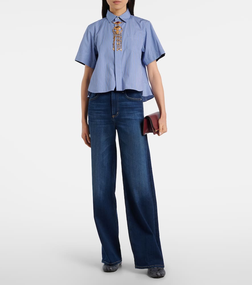 Lyra high-rise wide-leg jeans