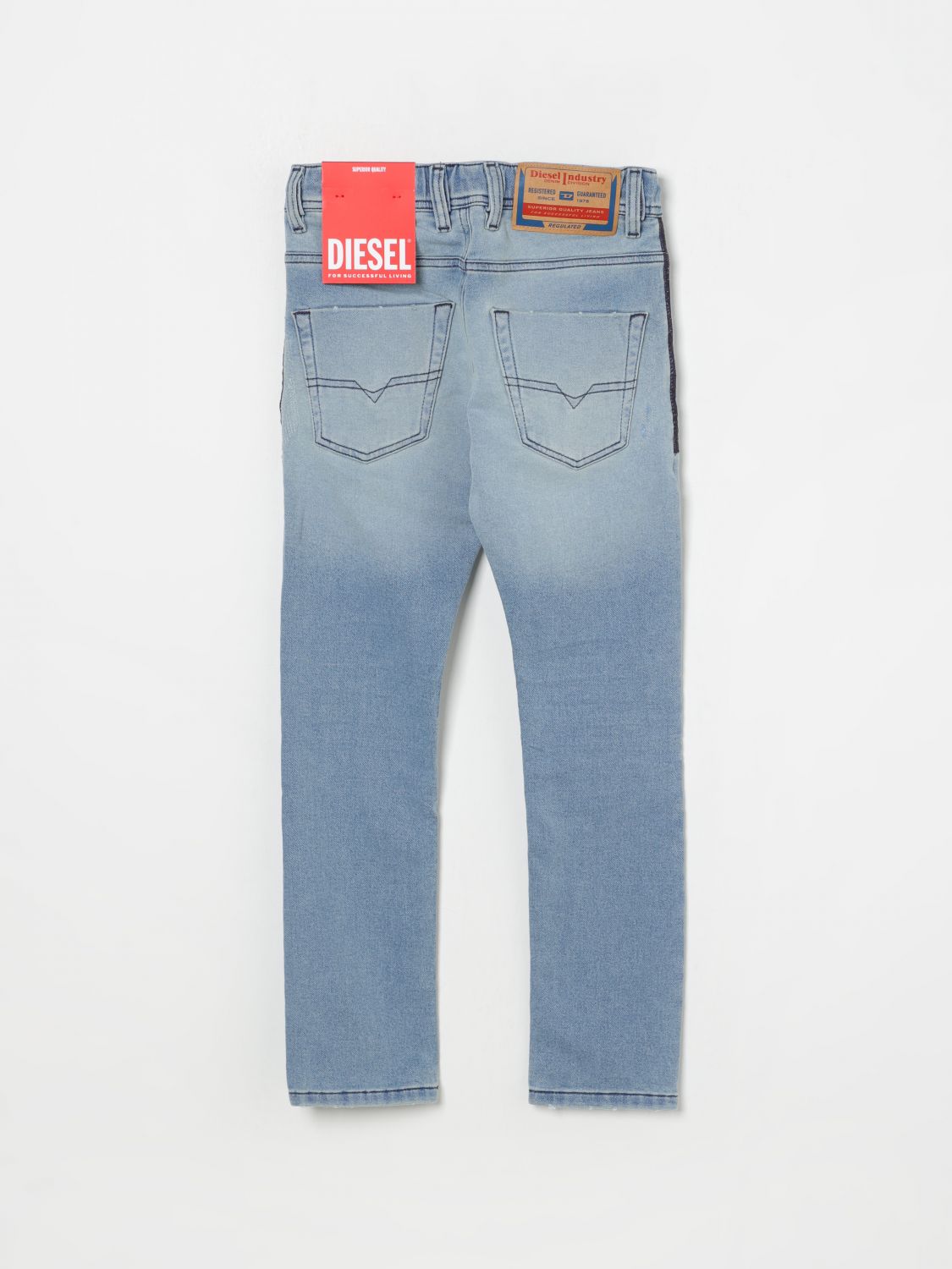 Pants DIESEL Kids color Denim
