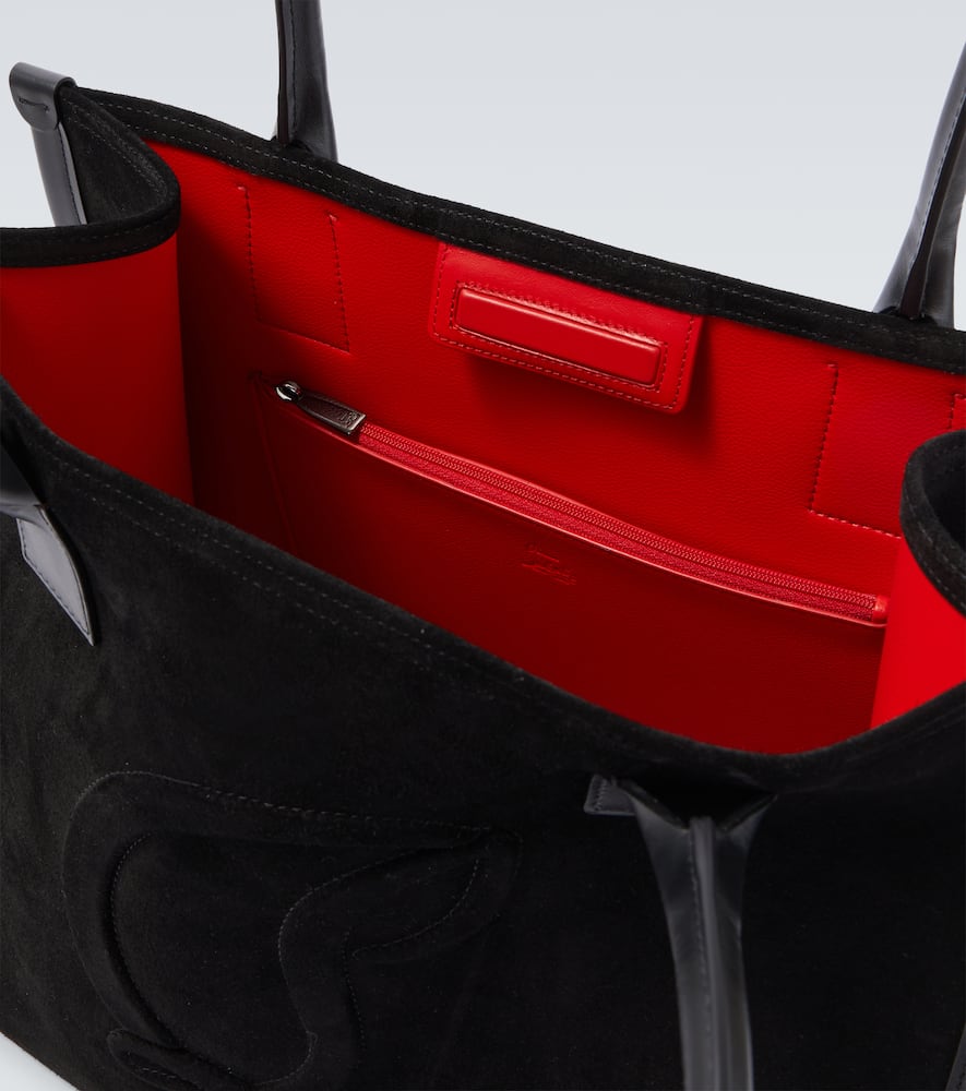 By My Side suede tote bag
