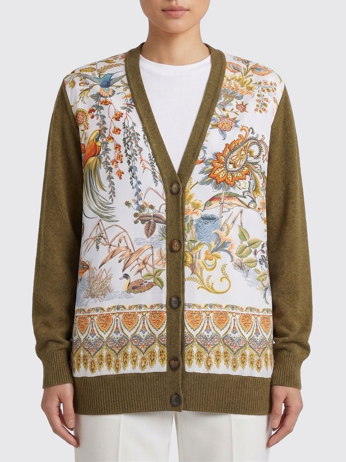 Cardigan Woman color Green