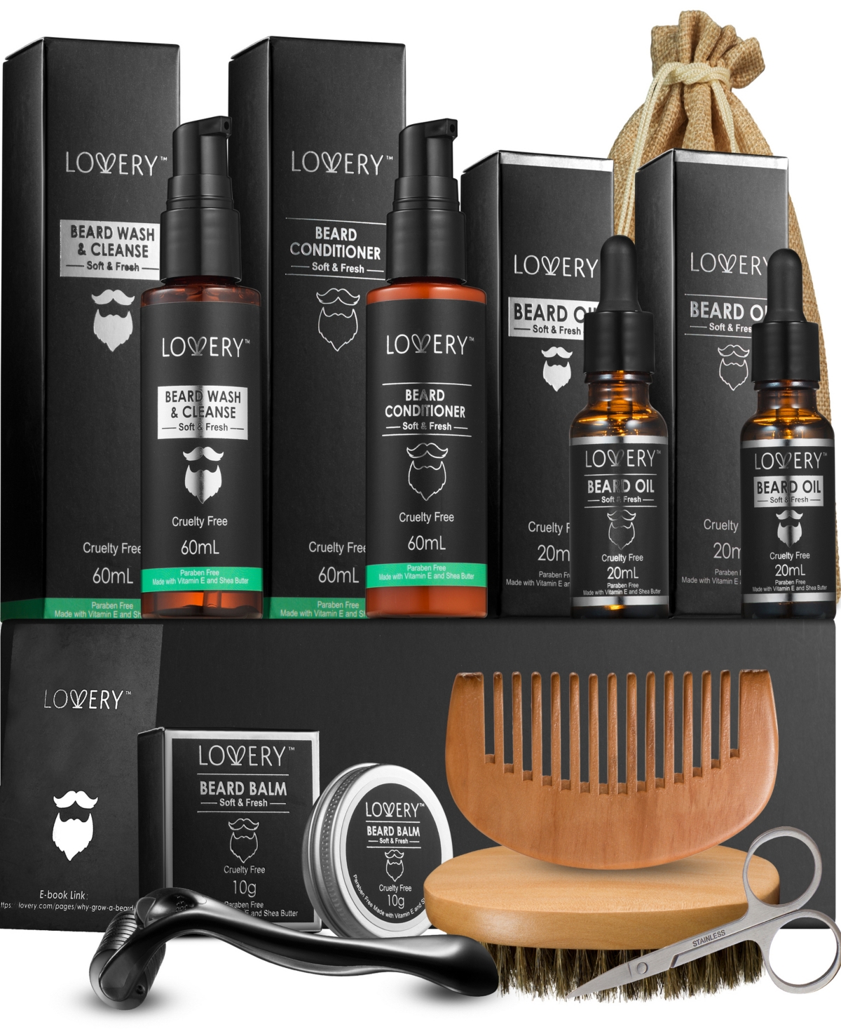 11-Pc. Men's Beard Grooming Gift Set