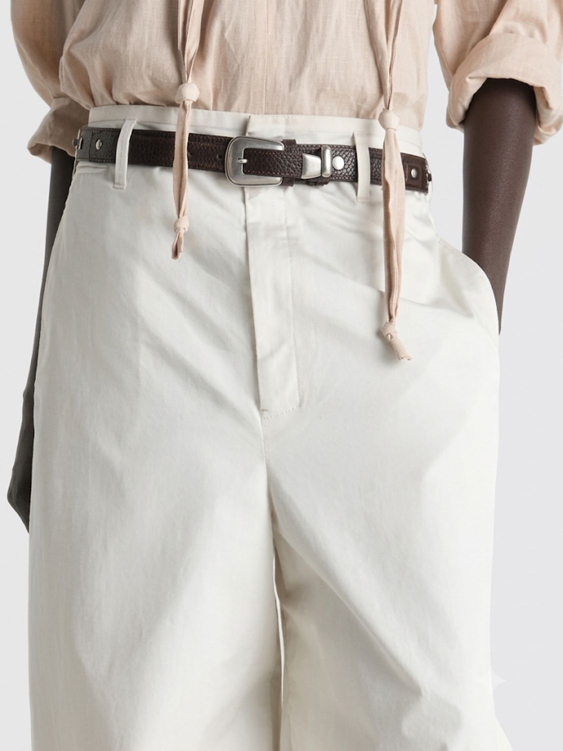 Pants Woman color White