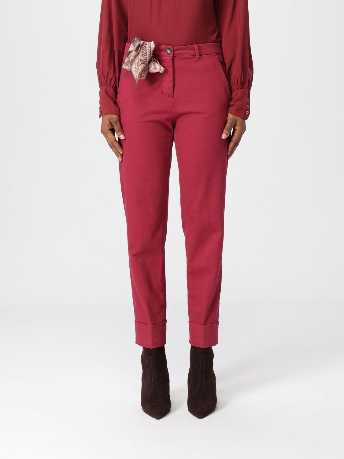 Pants Woman color Red