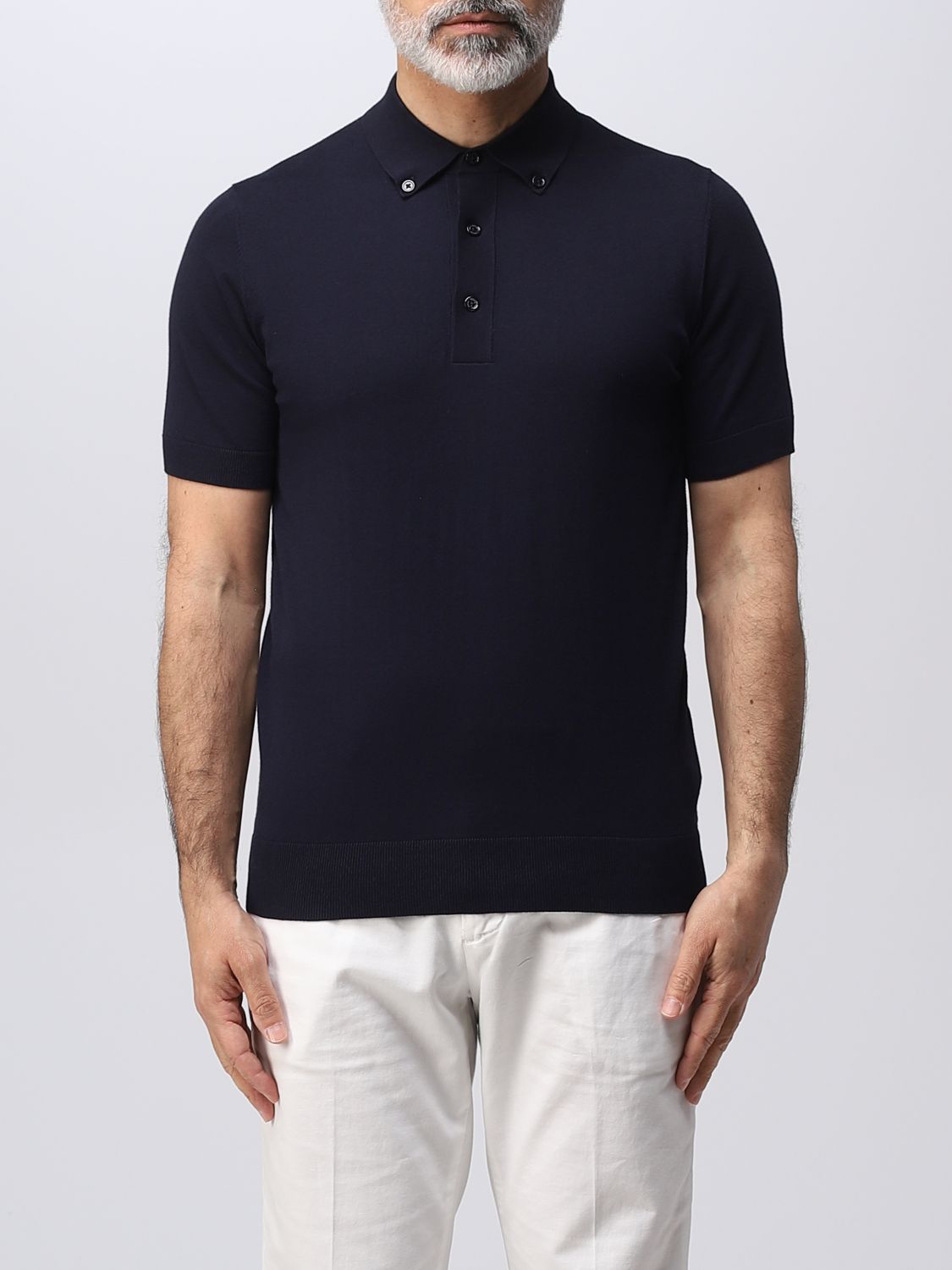 Polo Shirt Men color Blue