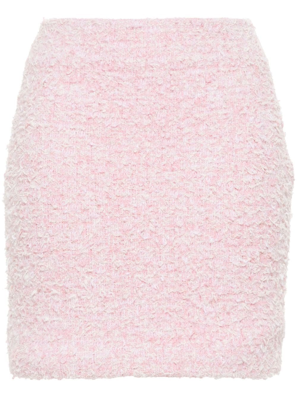 Tweed bouclé mini skirt