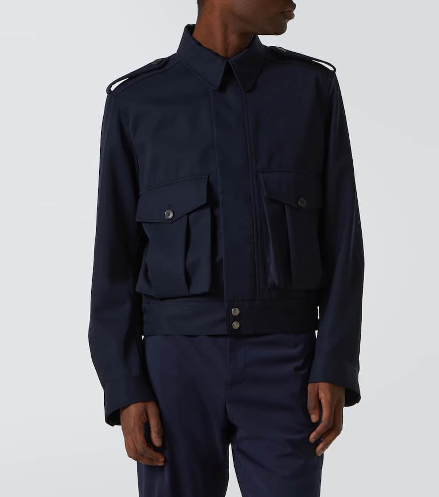 Wool gabardine jacket