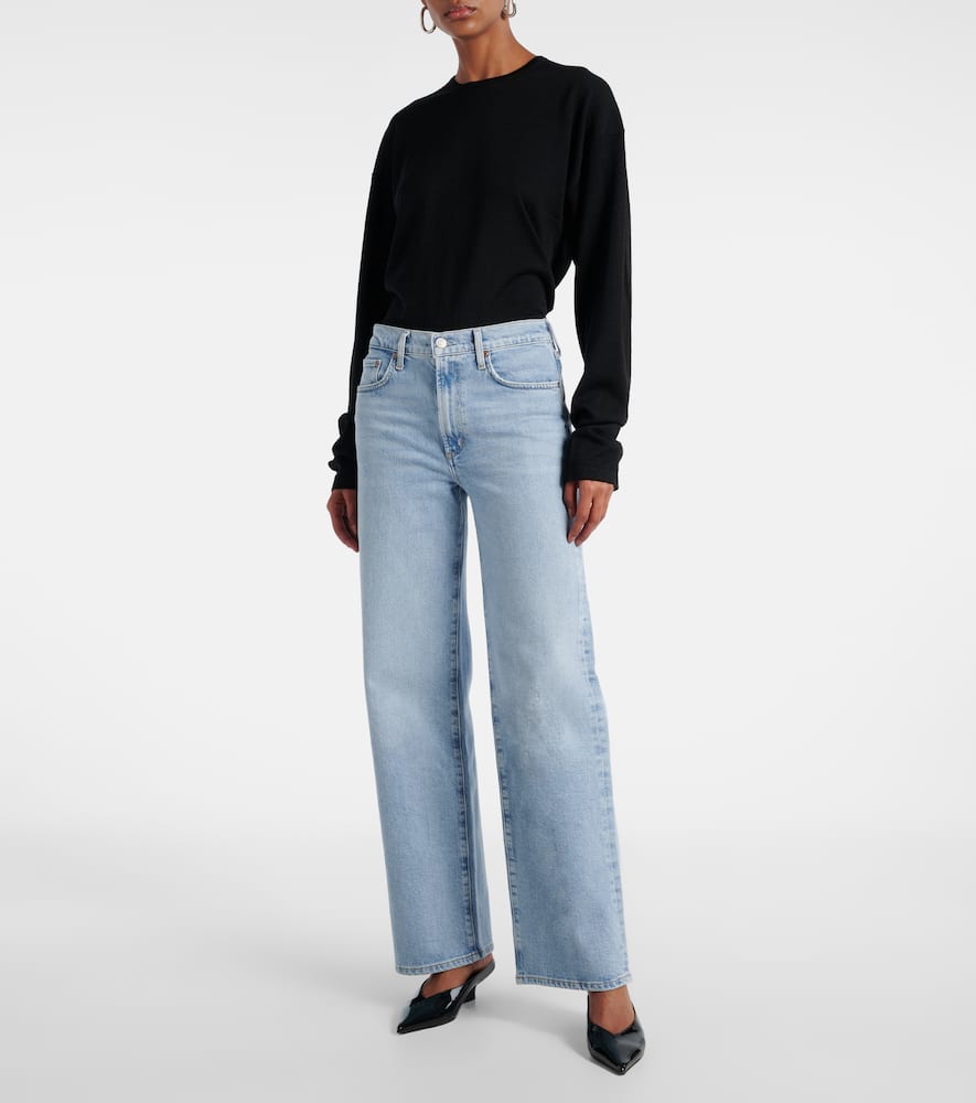 Harper high-rise wide-leg jeans