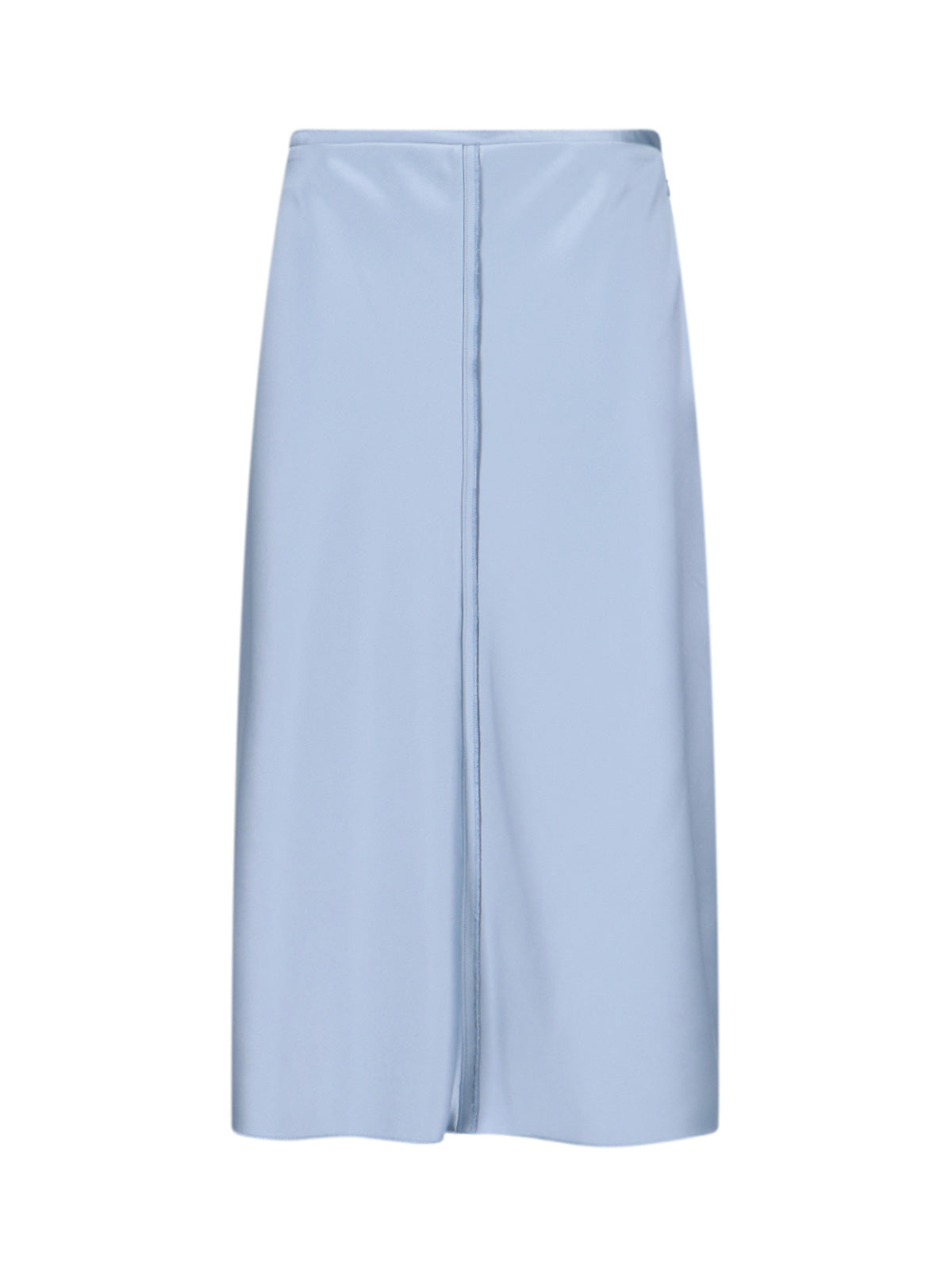 Structured Panel Skirt with Cupro-Blend Lining