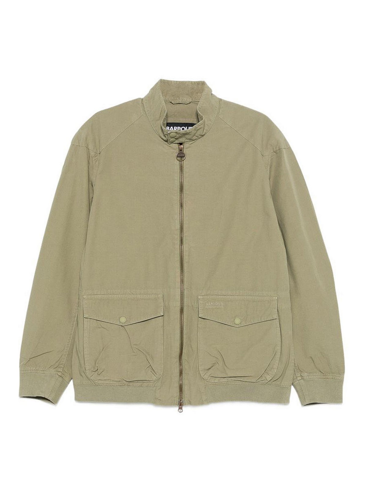 Matley Jacket In Bleached Olive Cotton
