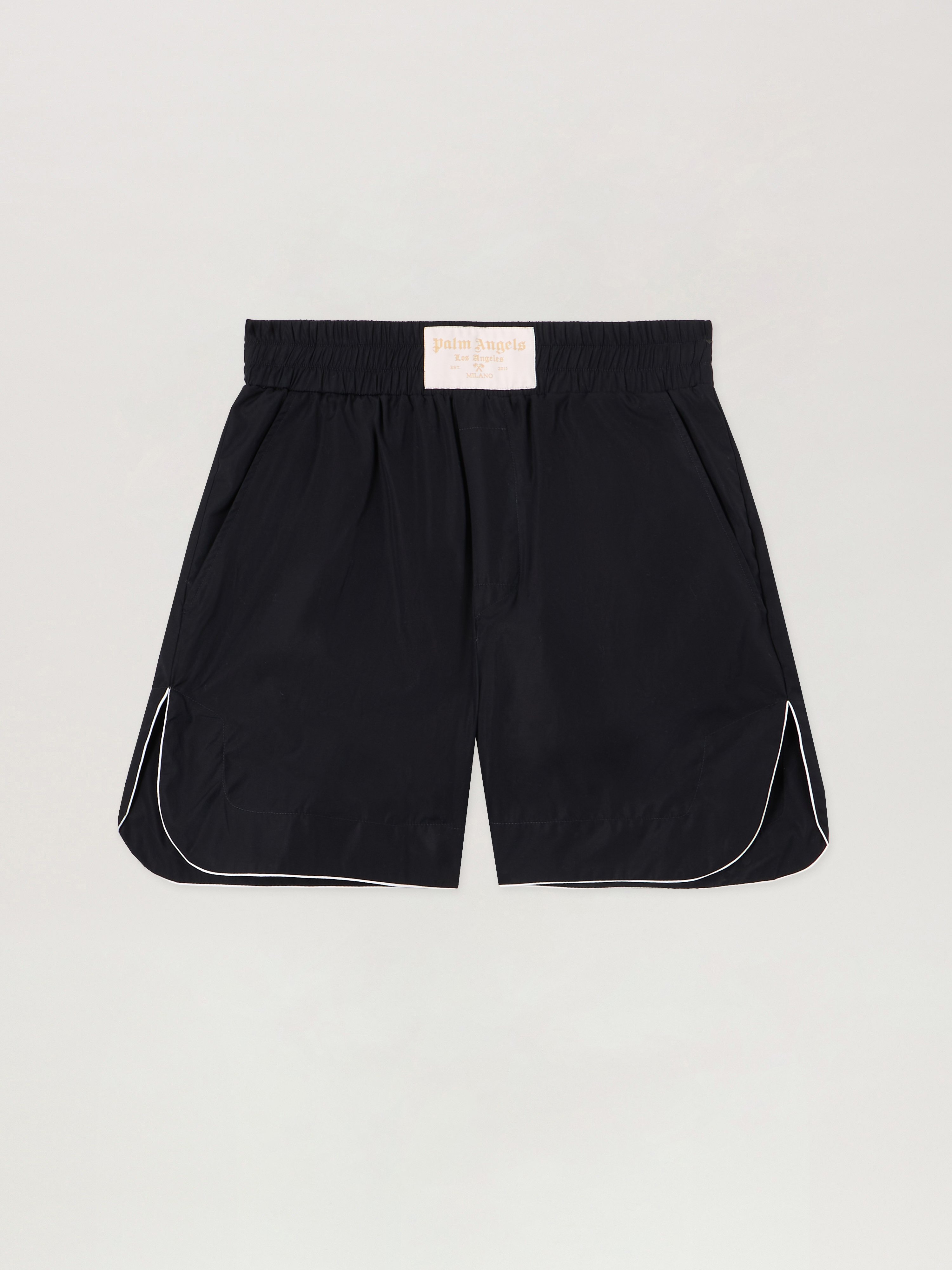 Curved Logo Shorts Woman  Black Off White
