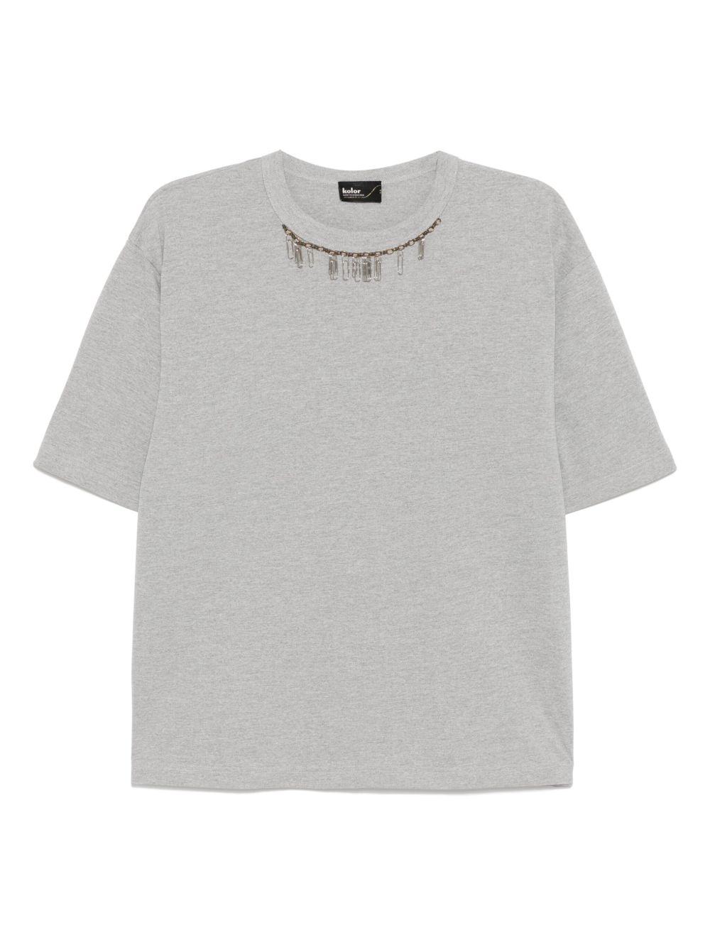 Kolor crew-neck T-shirt - Grey
