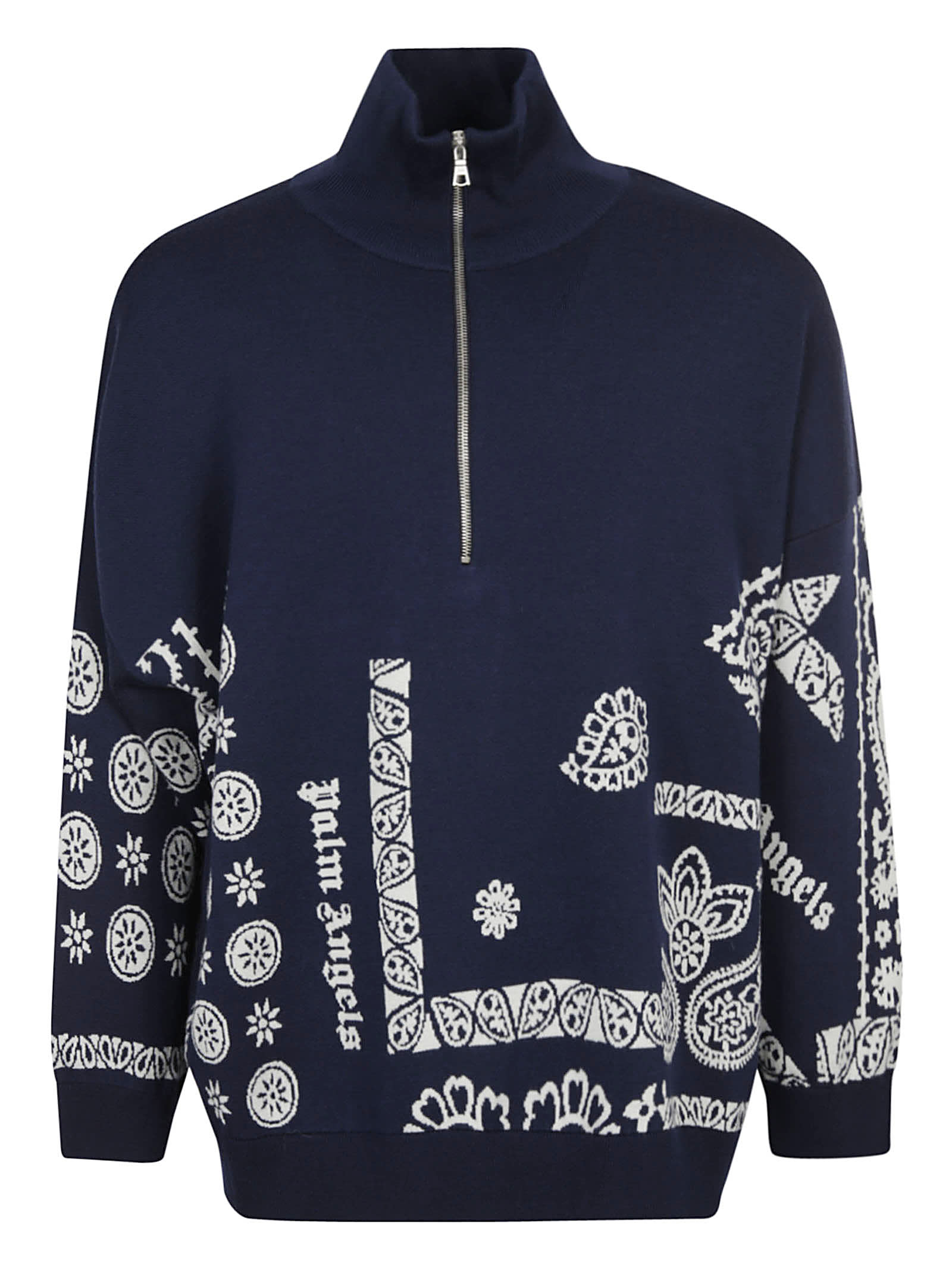 High Collar Zipped Cardigan