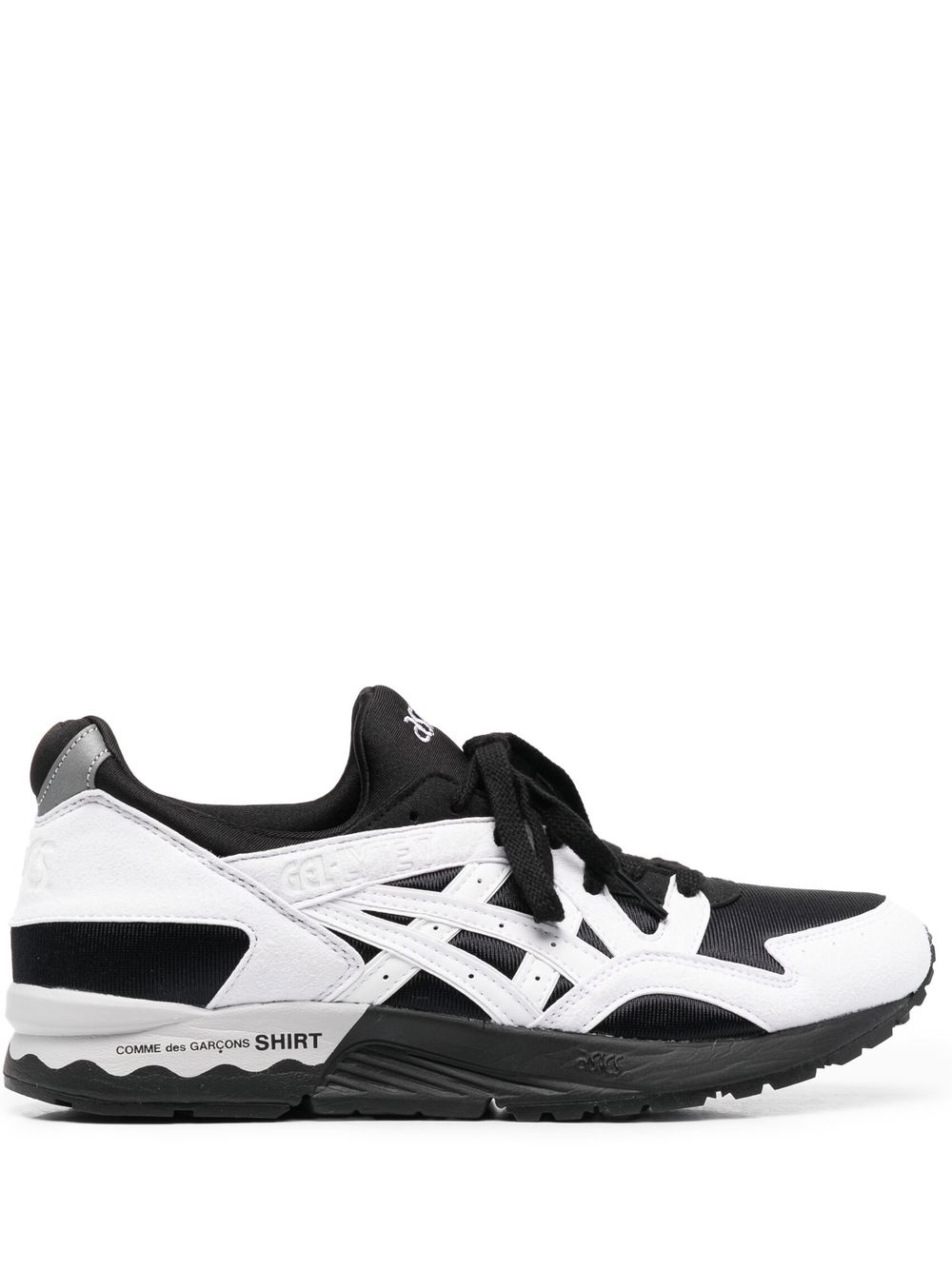 Colour-block striped sneakers - Black