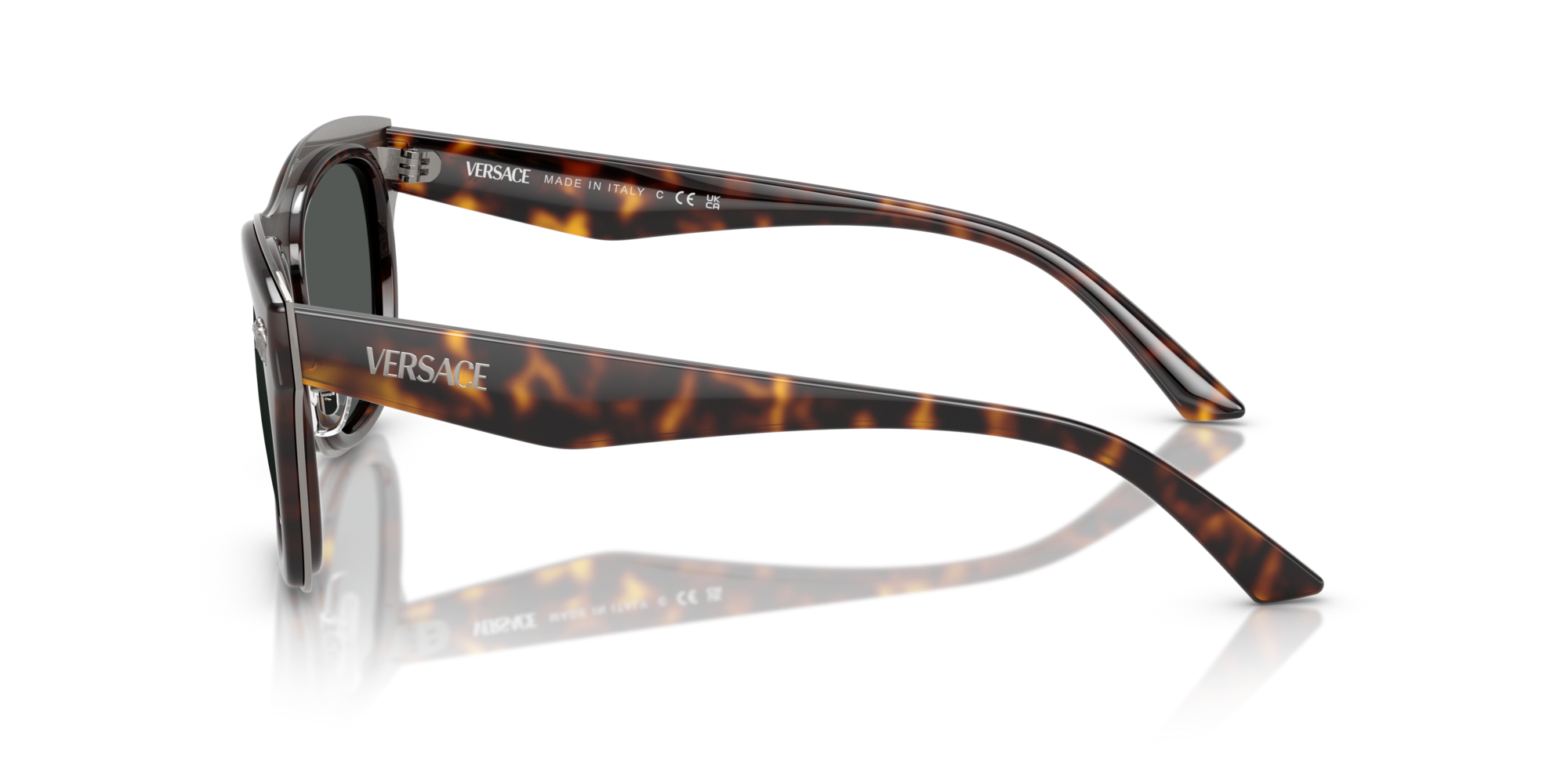 Versace Man Versace VE2272 108/87 Sunglasses Metal Turtle Grey Squared Norma