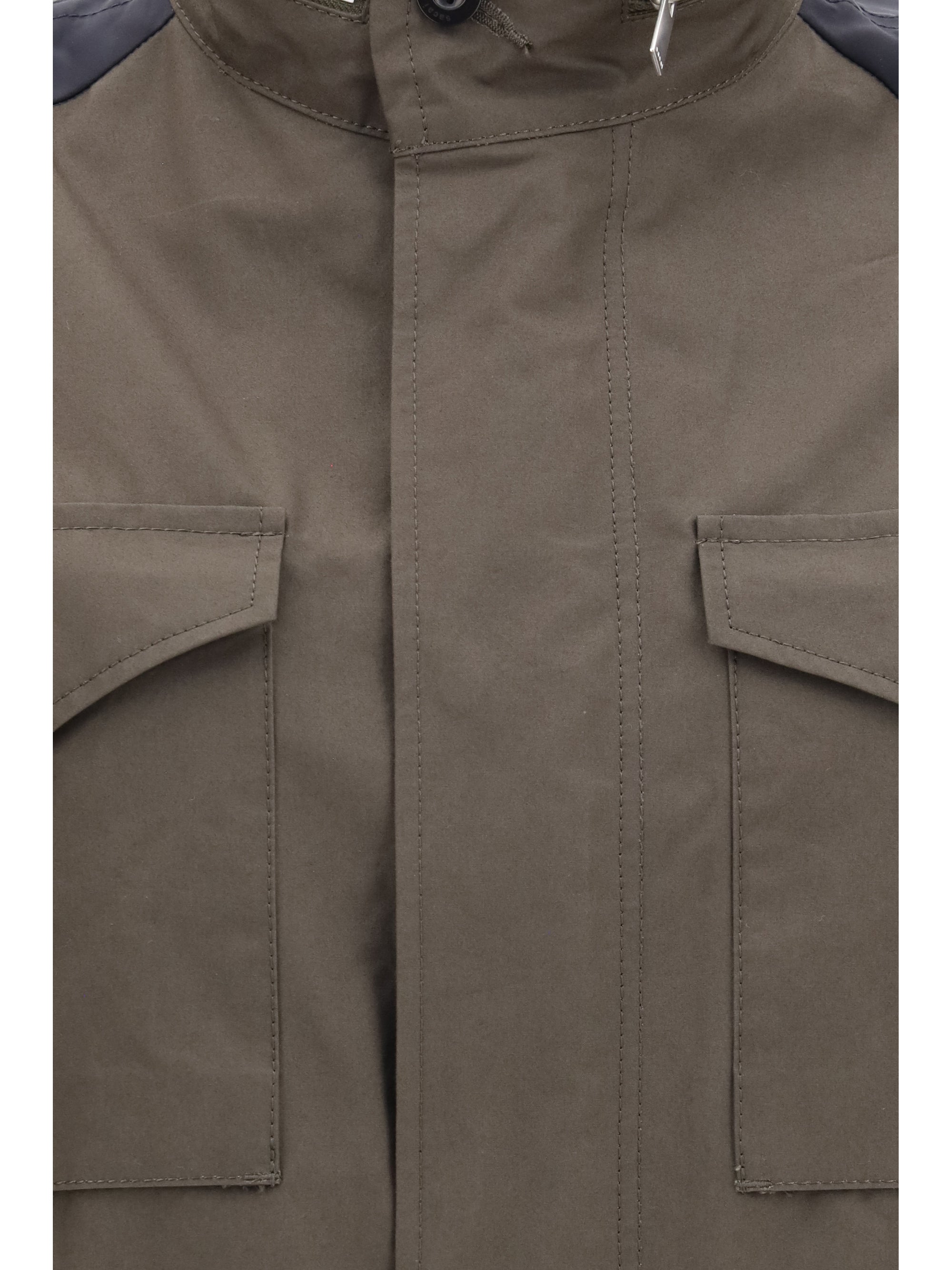 Nylon and Cotton Jacket — Khaki