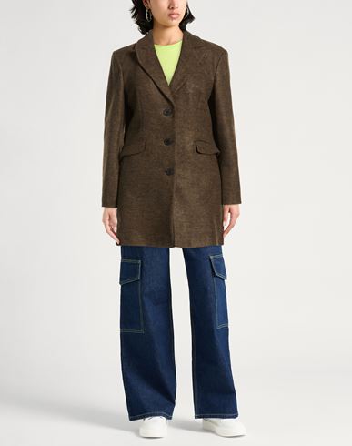 Woman Coat Military green Size 12 Polyester
