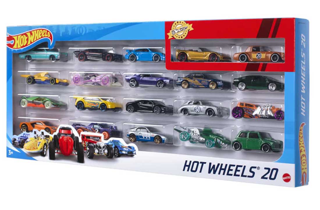 1:64 Scale 20-Car Pack (Styles May Vary)