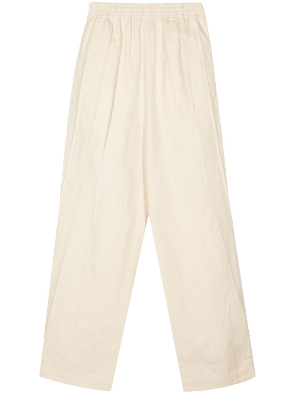 Fred high-waist loose-cut trousers - Neutrals