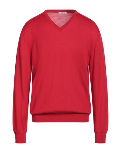 Man Sweater Red Size 44 Merino Wool