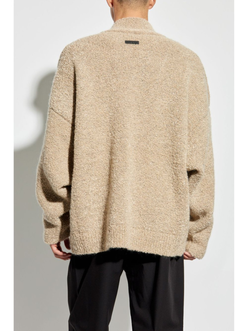 - Overlapped V Neck Sweater
