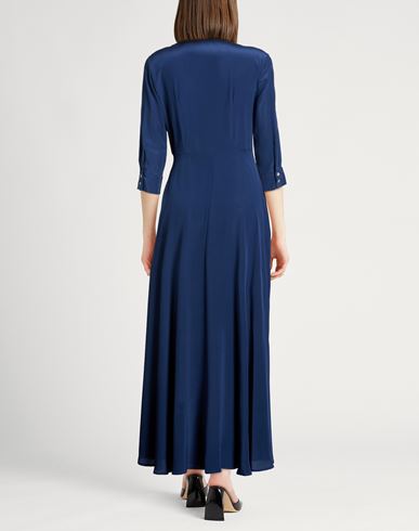 Woman Maxi dress Slate blue Size 2 Silk