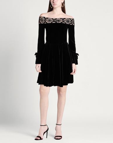 Woman Mini dress Black Size 8 Polyamide, Elastane
